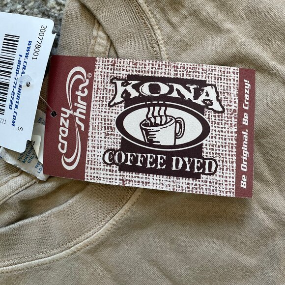 Dog Beach - Kona Coffee Dyed Short Sleeve Crewneck T-Shirt by Crazy Shirts - Picture 5 of 6